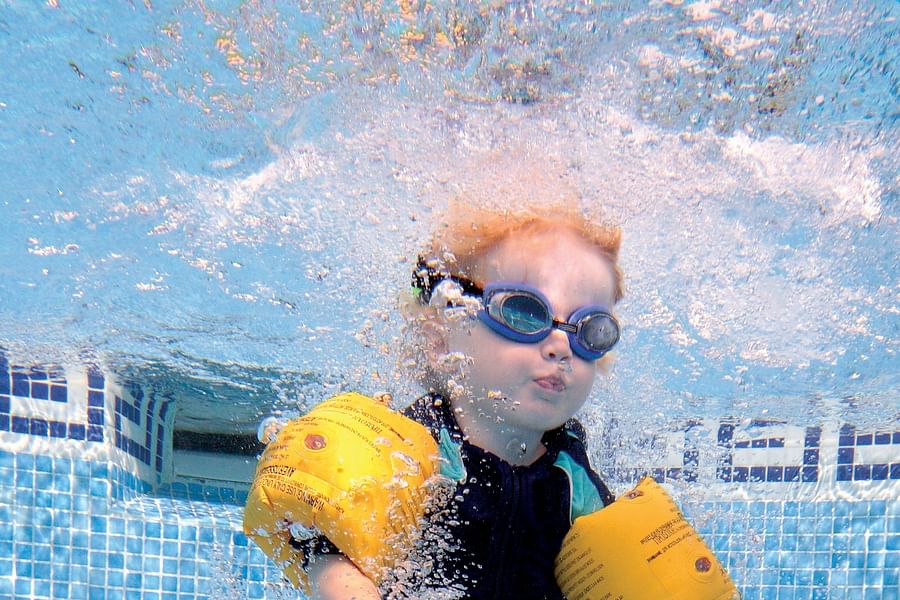 children supervised at beach