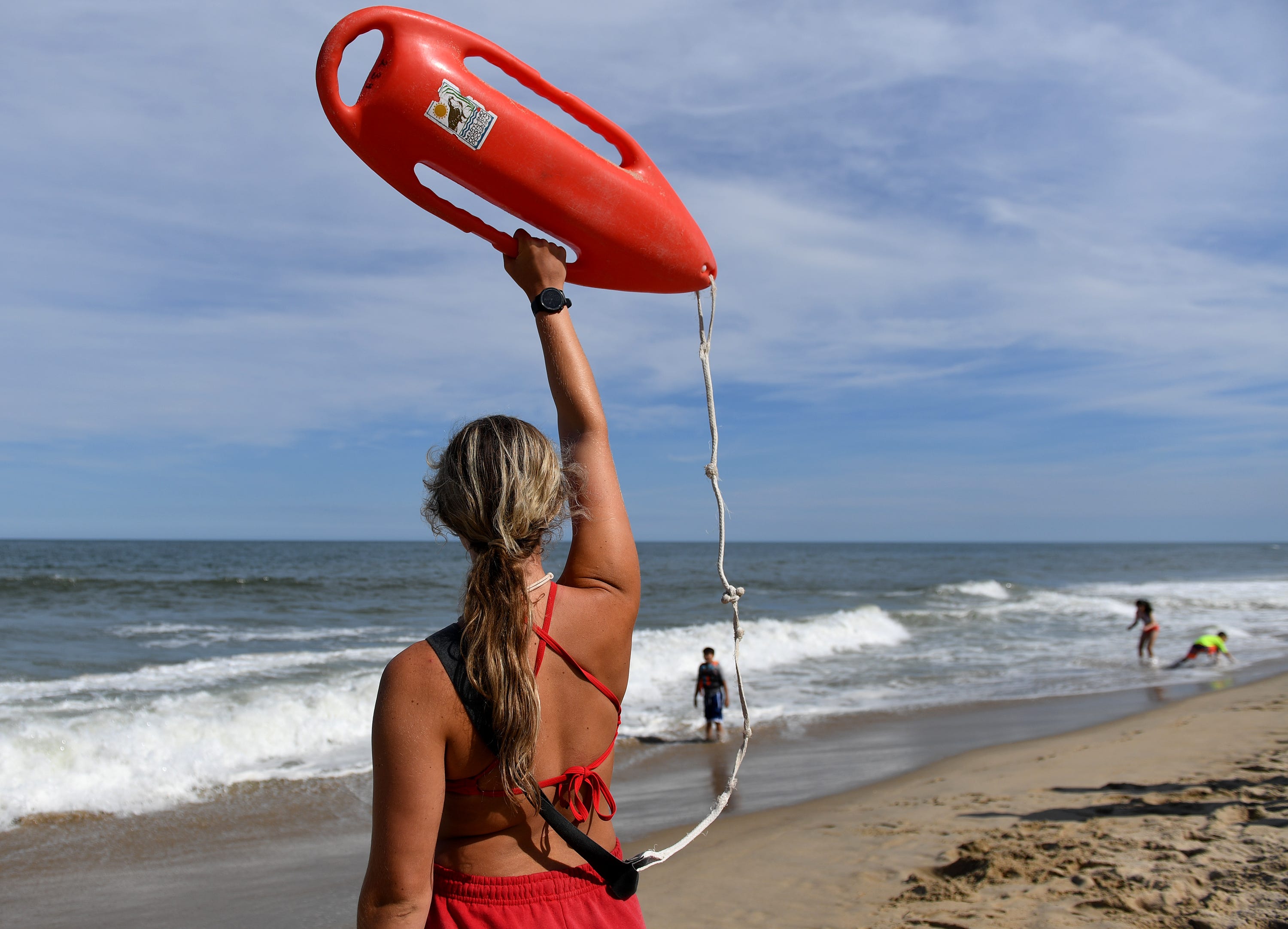 lifeguard watching beach