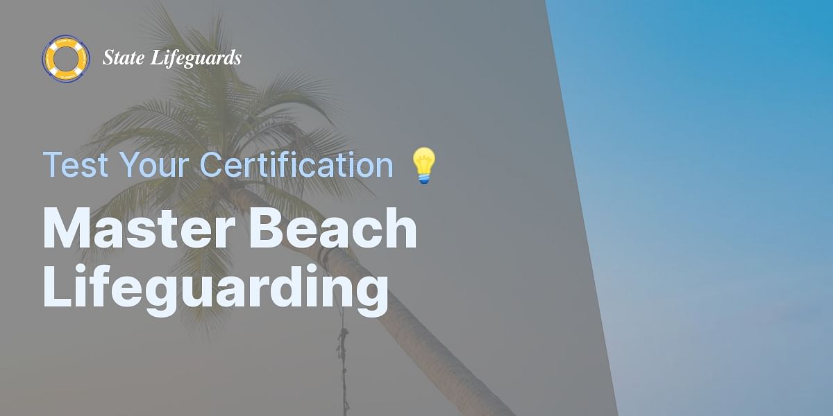 Beach Lifeguard Certification Quiz Test Your Knowledge Beach Lifeguard Certification Quiz Test Your Knowledge