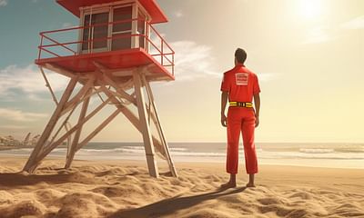 What is the standard color of a lifeguard's uniform?